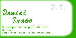 daniel krapo business card